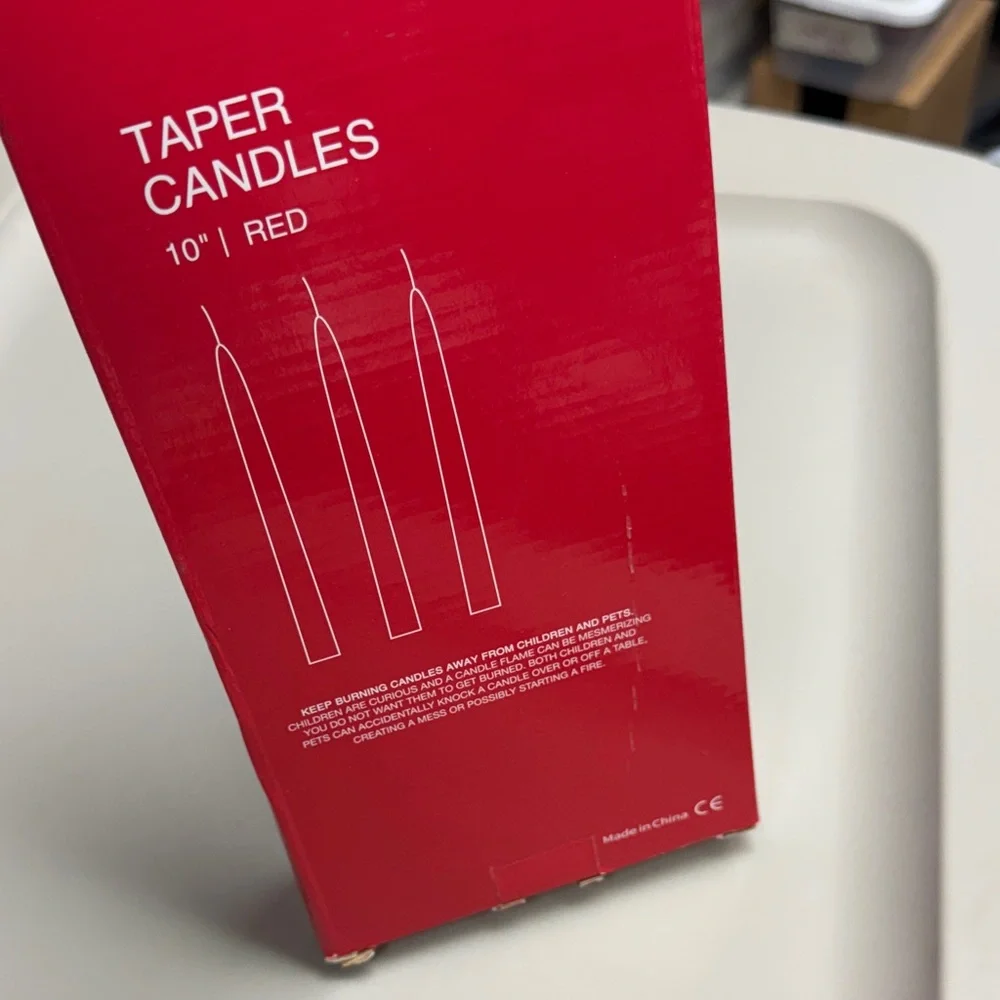 Red Taper Candles - 14 Pack